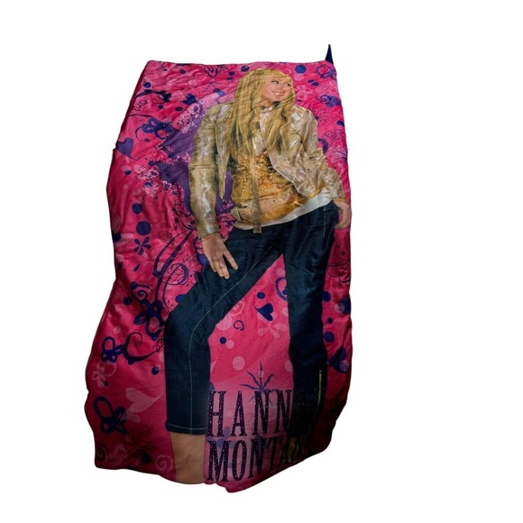 Vintage Y2K Disney Hannah Montana Pink Sleeping Bag Blanket Zip Up - Picture 13 of 13